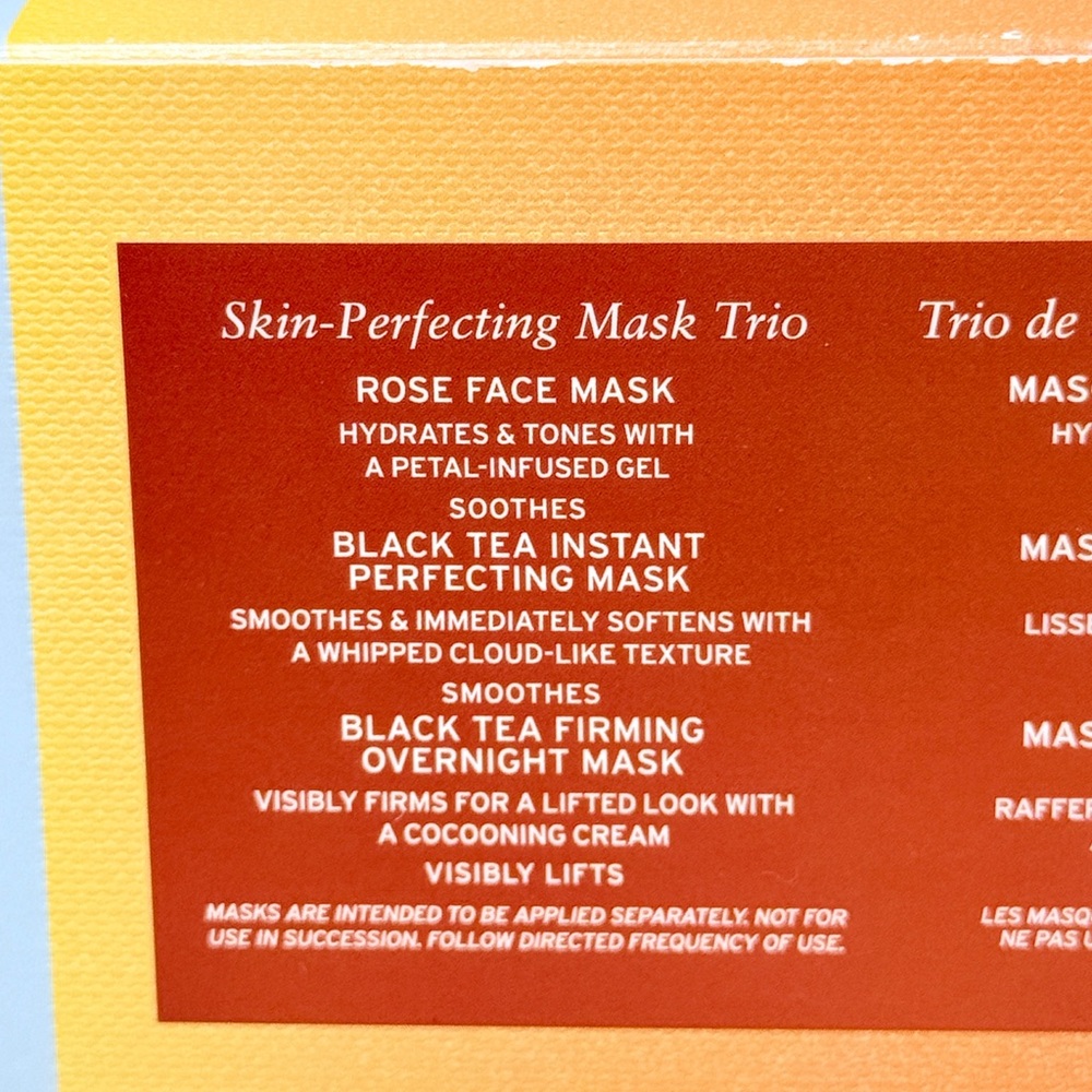 Fresh Rose and Black Tea Mask Trio - New in Sealed Box - Picture 2 of 3